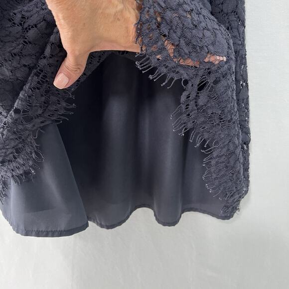 Jessica Simpson Maternity Blue Lace Overlay Dress Size Large Special Event Party - Picture 6 of 12